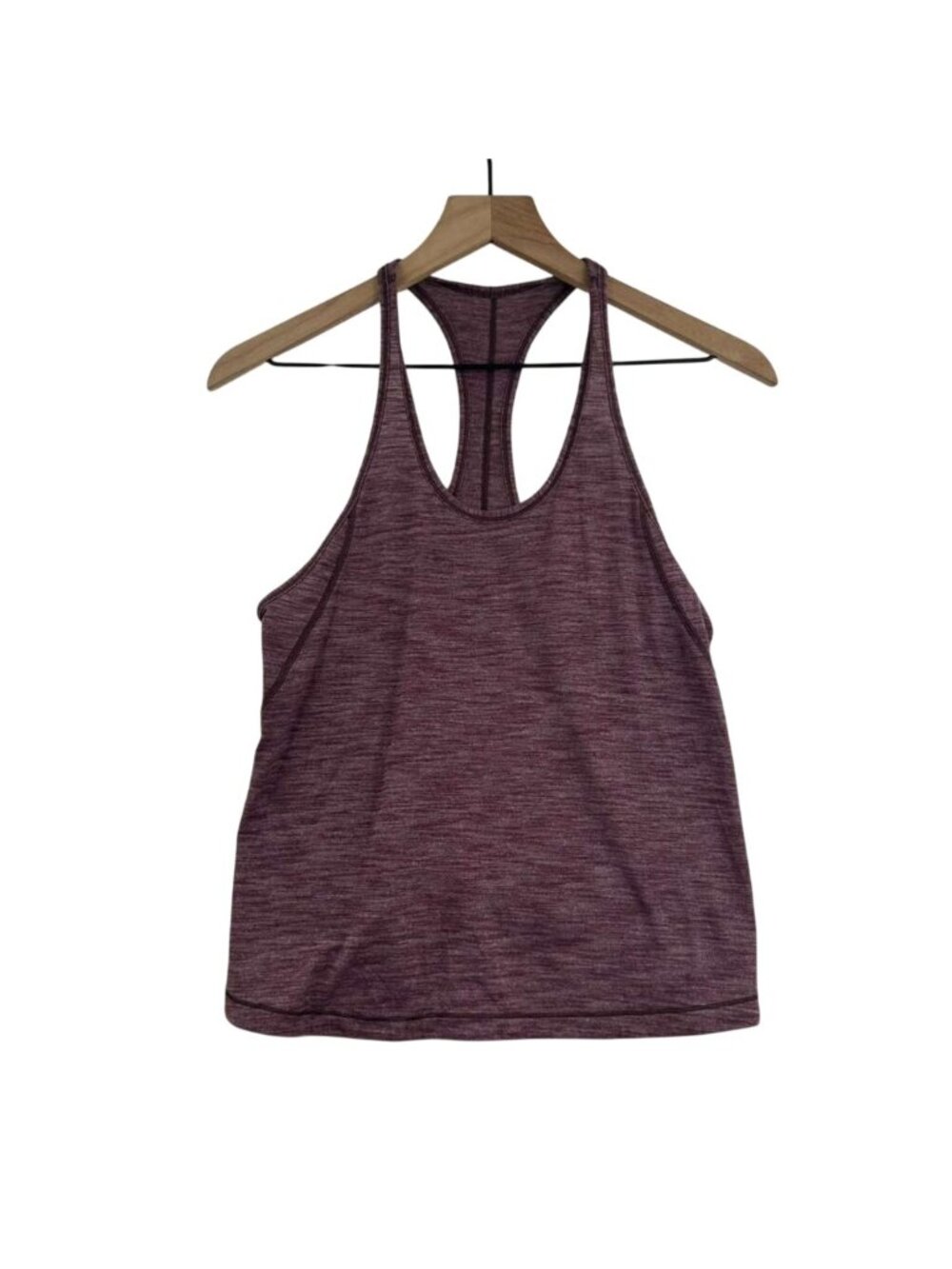 Lululemon Tank Top Women's Size 4 Heathered Burgundy Racerback Activewear